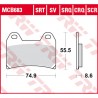 Plaquettes de frein AV route métal fritté TRW MCB683SRT