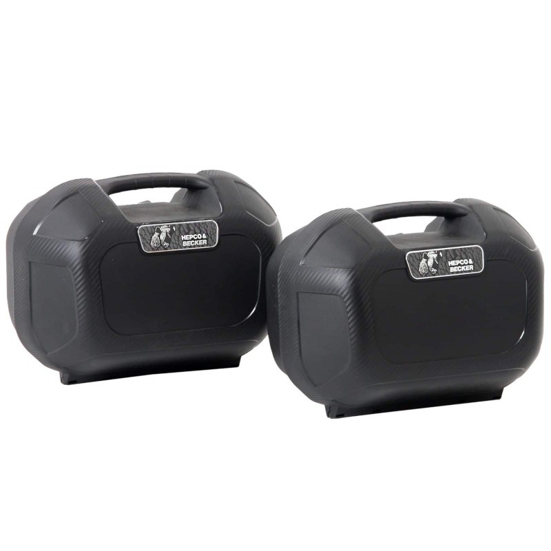 Valises noires fixation C-BOW HEPCO&BECKER ORBIT BMW R NineT (2x15L) 1