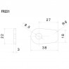 Adaptateur clignotant AV et AR RIZOMA FR221B (paire) 2