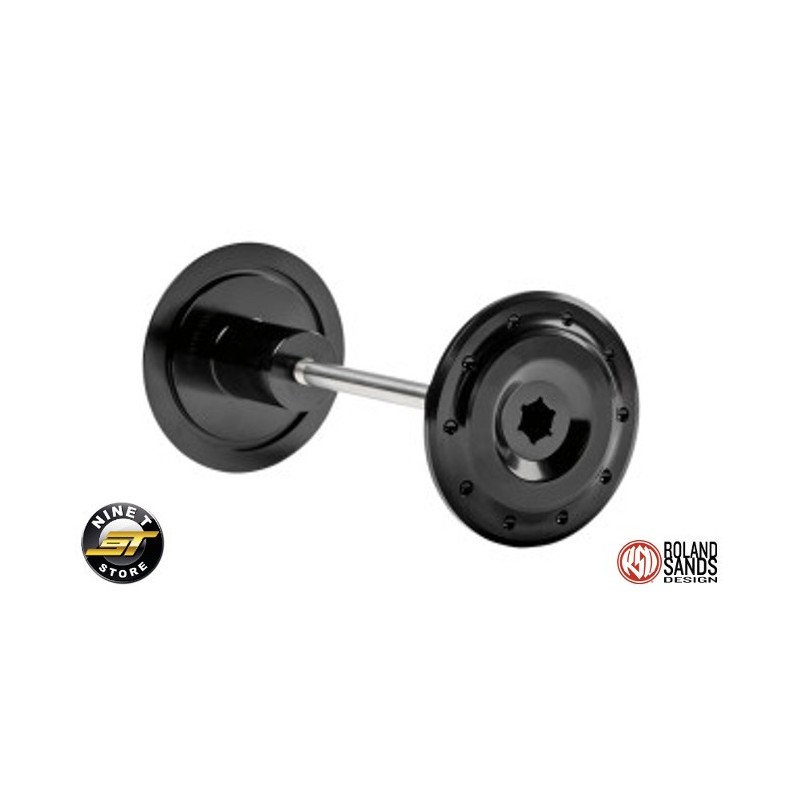 Enjoliveur d'axe de roue arrière noir RSD pour BMW R NineT