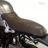 Selle biposto cuir marron sur BMW R Nine T