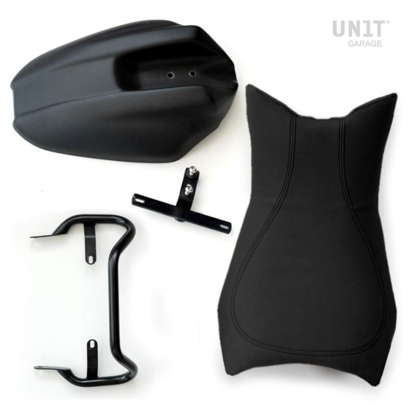 Selle monoposto tissu noir Unit Garage pour Nine T