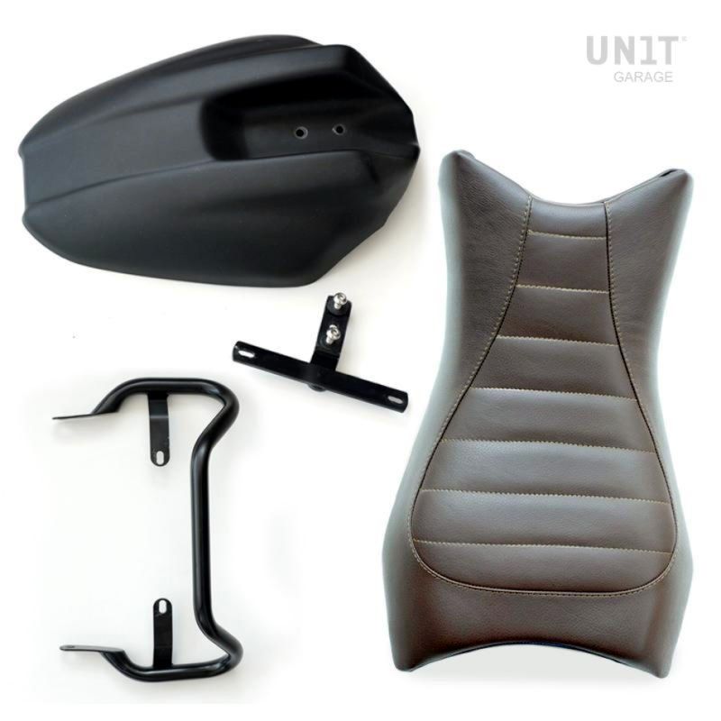 Selle monoposto cuir marron Unit Garage Nine T