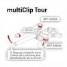 Demi-guidons bracelets ABM MultiClip Touring pour NineT Pure