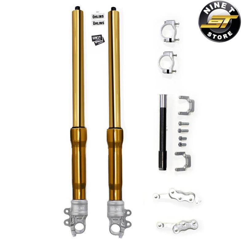 Fourche complète Öhlins dorée pour BMW NineT Scrambler