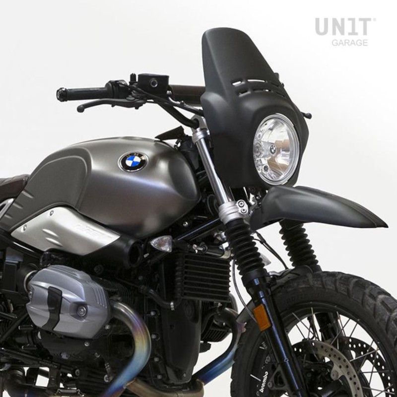 Saute vent Fenouil + garde boue avant Unit Garage BMW R Nine T Scrambler / Pure noir 2